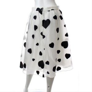 Nwt J Crew heart skirt size 4